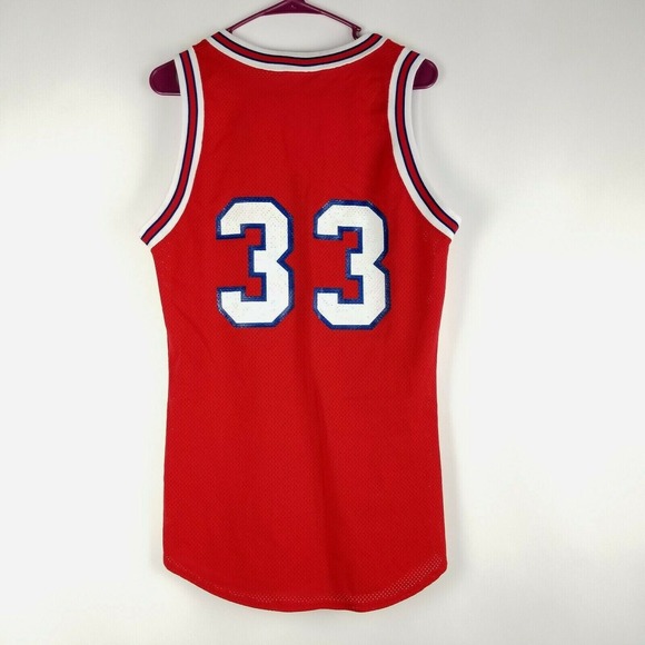 Vintage Cardinals Basketball Jersey #33 Russell Athletic Size 38 Red White Blue - Picture 4 of 5